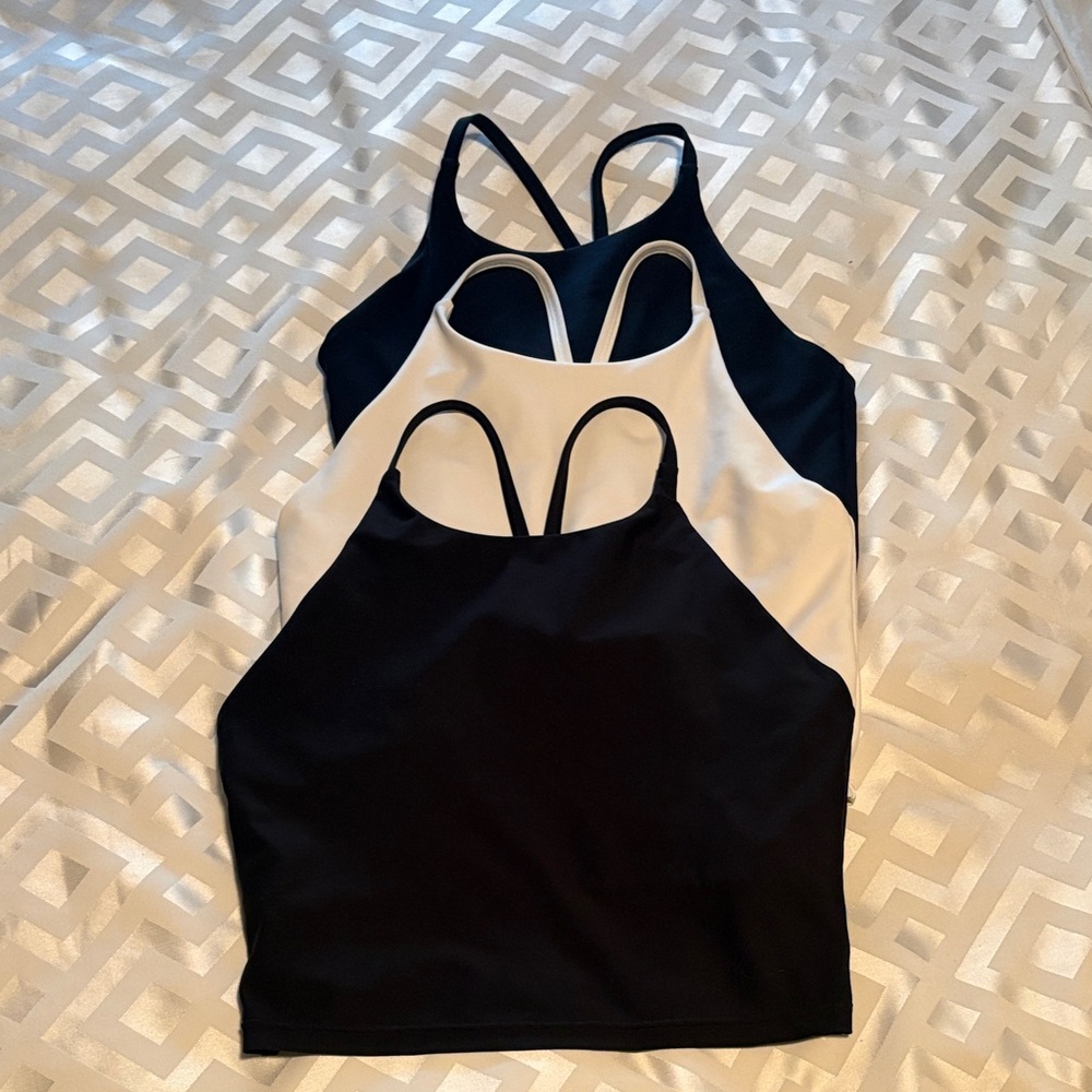 Old Navy Black, Navy blue and White Crop Tops